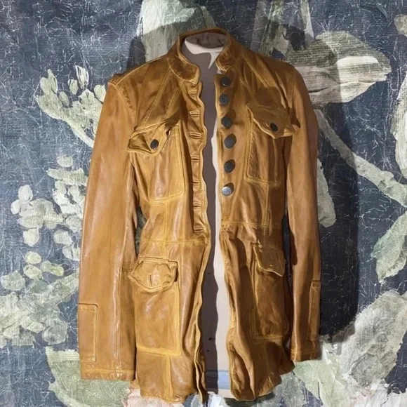 We the Free Leather Jacket - Horizons Military Jacket - Picture 3 of 4